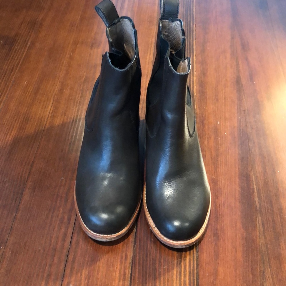 Ditto high Chelsea booties, dark olive, size 9